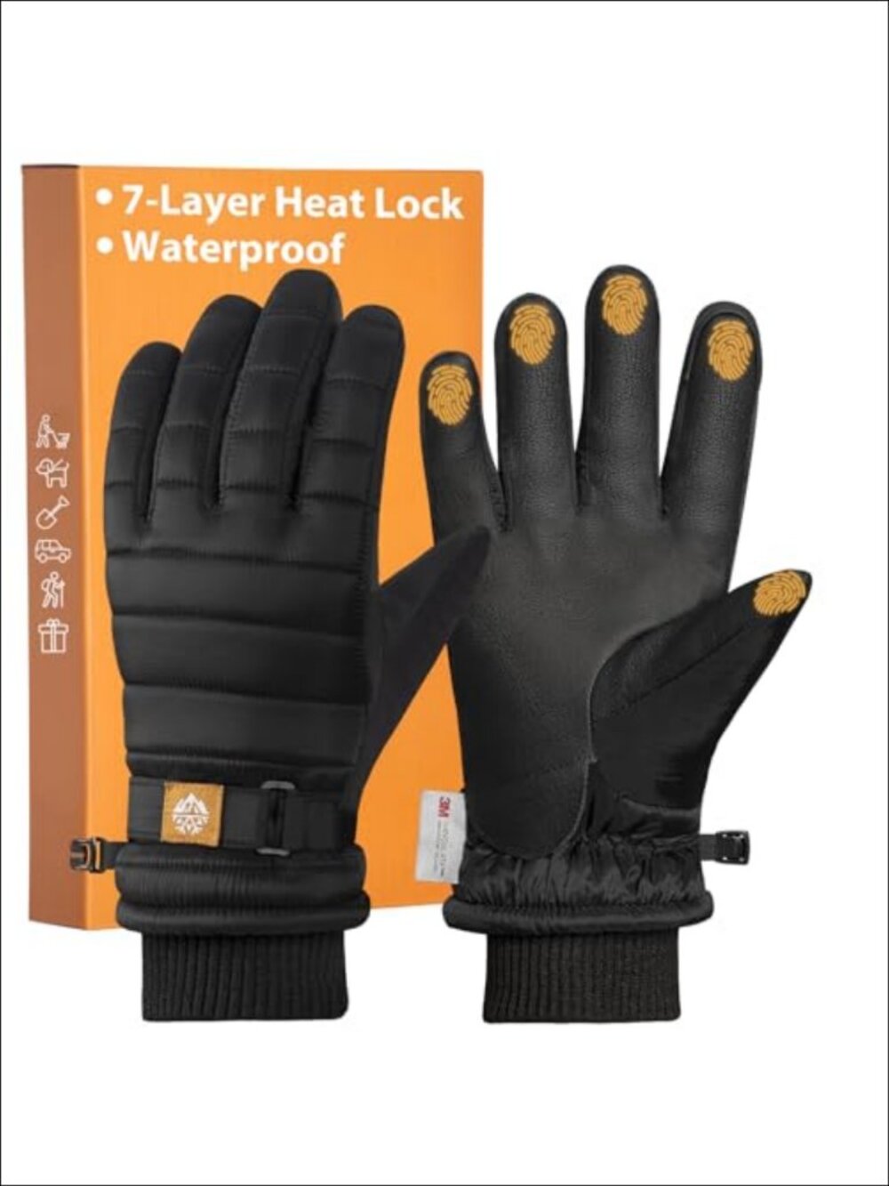 Waterproof Winter Gloves 3M Thinsulate Insulated Ski Snowboard Warm